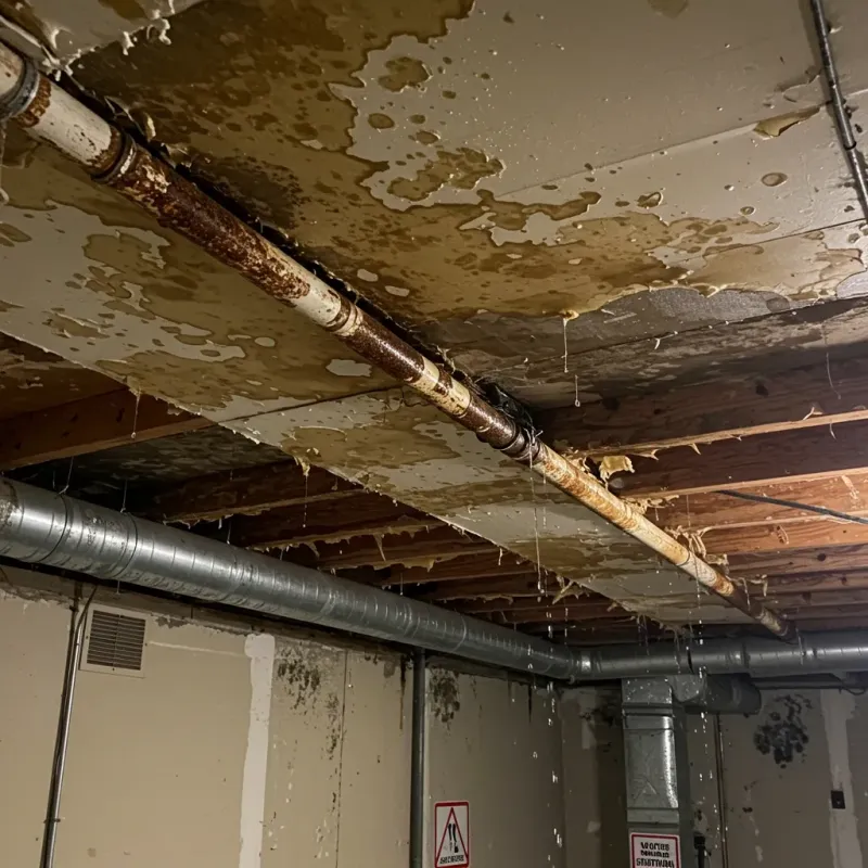Ceiling Water Damage Repair in De Graff, OH