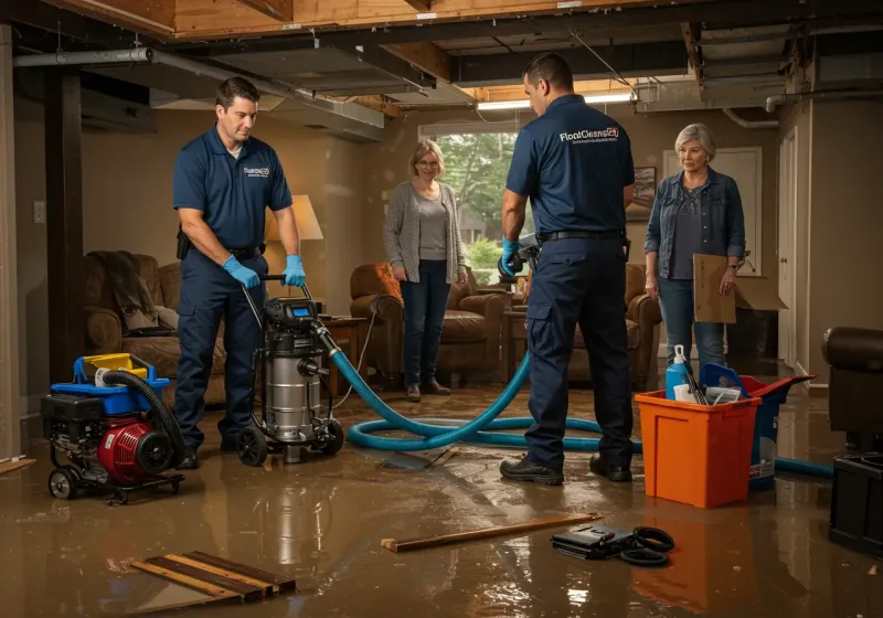 Basement Water Extraction and Removal Techniques process in De Graff, OH